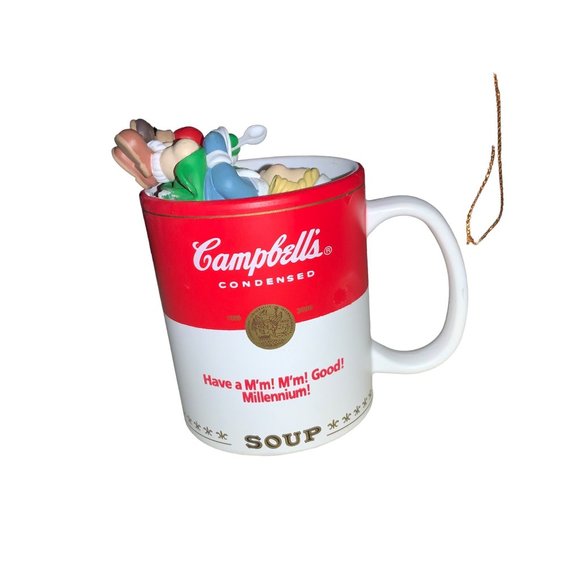 Campbells Soup Kids in soup can Christmas Ornament--1999 - Picture 12 of 13